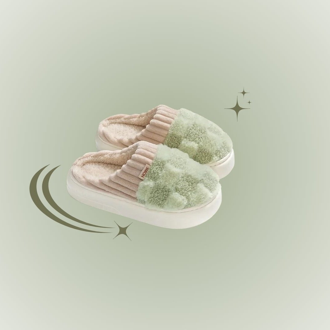 Snugg  - Chaussons Vert Ultra Confort